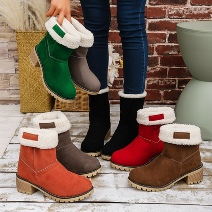 Stivaletto Almira Winter con tacco e design 2-in-1