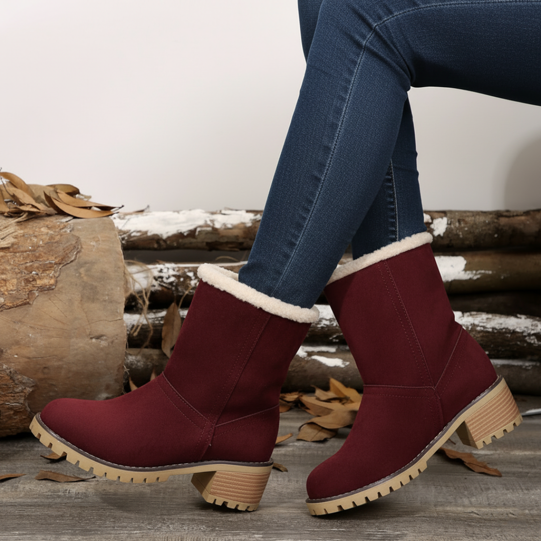 Stivaletto Almira Winter con tacco e design 2-in-1