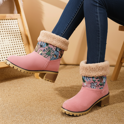 Stivaletto Almira Winter con tacco e design 2-in-1