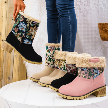 Stivaletto Almira Winter con tacco e design 2-in-1