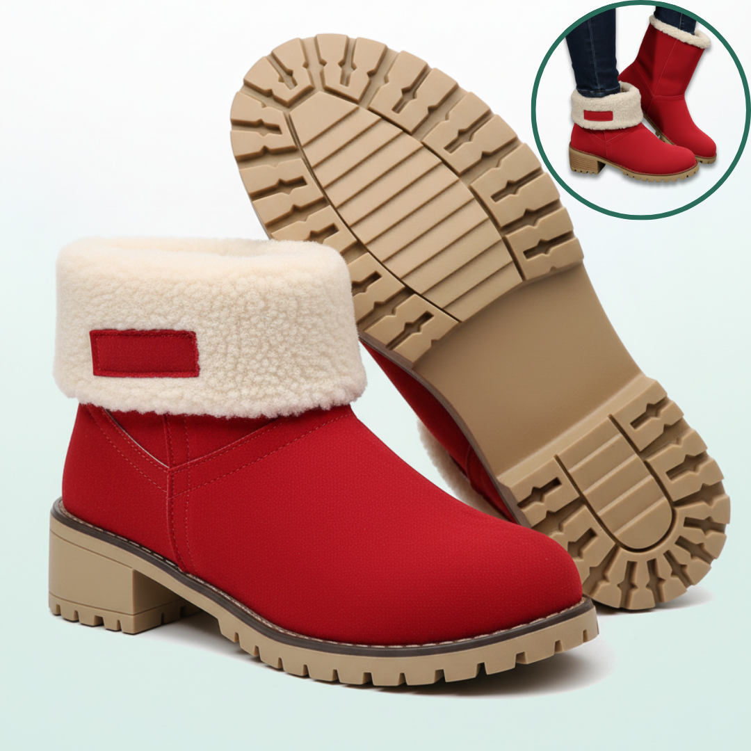 Stivaletto Almira Winter con tacco e design 2-in-1